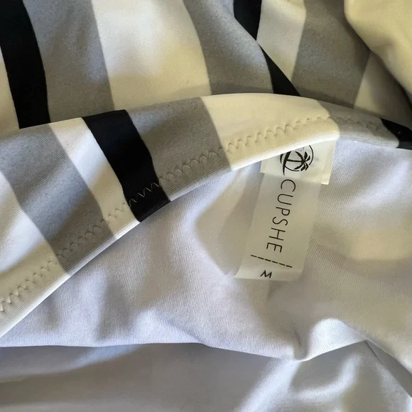 Cupshe | Striped High-Waisted Bikini Set - Picture 10 of 10